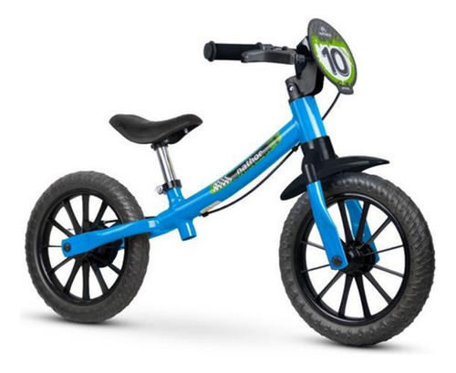 Bicicleta Aro 12 Nathor Sem Pedal + Capacete Preto