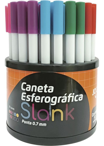 Caneta Slank 0.7mm 10cores Dp.c/50
