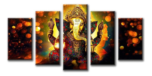 Hindu God Ganesha Wall Art Canvas Impreso Para Sala De ...