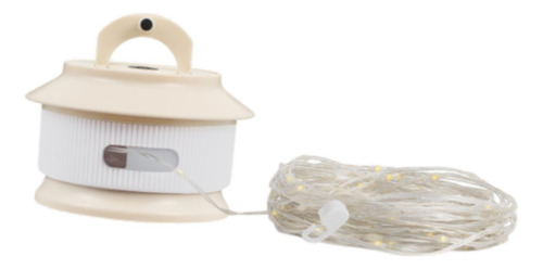 Luces De Cuerda De Campamento Almacenamiento Rápido Beige