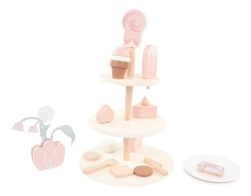 Set De Juego De Postres De Madera Para Tarta De Té, Fiesta D