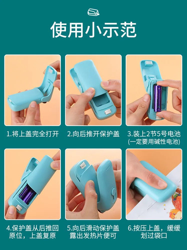Sellador Térmico Portátil Con Cortador 2 En 1