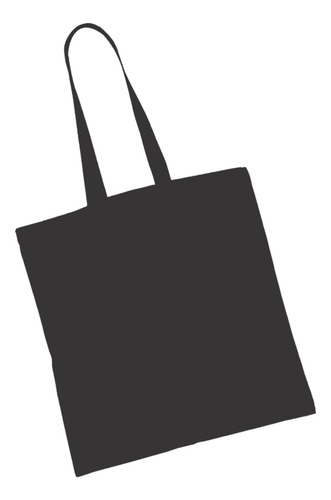 10 Totebag De Manta 35x40cm 100% Algodón Sanforizado Colores Negro Manta Prelavada