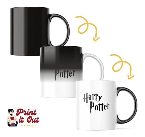 Taza Mágica - Harry Potter - Cambia Color C/agua Caliente