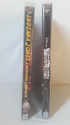 Dvd Box Coleção Piratas Do Caribe - Indiana Jones - (9dvds)