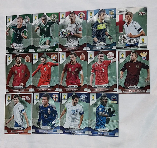 14 Tarjetas De World Cup Brasil 2014 Panini Prizm