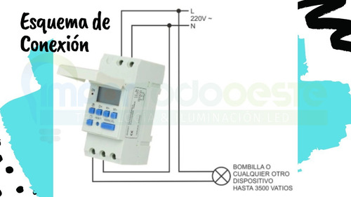 Timer Digital Riel Din Reloj Temporizador Programable Tiempo