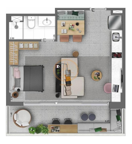 Apartamento Com 1 Dormitório(s) Localizado(a) No Bairro Centro Em São Paulo / São Paulo - 6237:911591