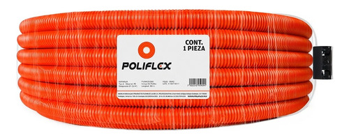 Poliducto Flexible Poliflex Naranja 13mm (1/2) 100mtrs 