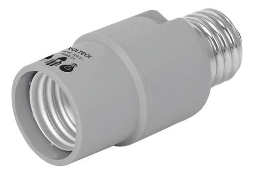 Portalampara Socket Aluminio Con Sensor De Luz Para Foco Led
