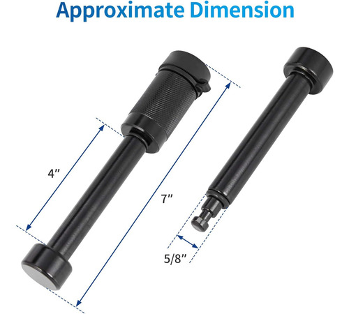 Metoware Trailer Hitch Pin Lock, 5/8 Dia 4 Lock Pin Wit...