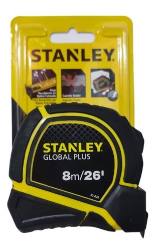 Flexómetro/cinta Métrica 8mts Global Plus 30-626 Stanley