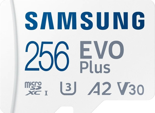 Micro Sd Samsung Evo Plus + 256gb V30 130mb/s Nueva Versión