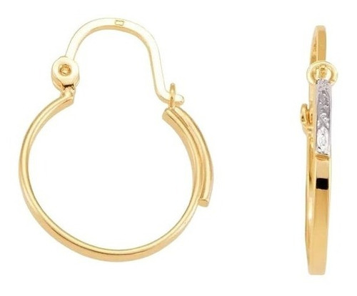 Aros Argollas Aritos De Oro 18k Laminado Para Mujer Rommanel