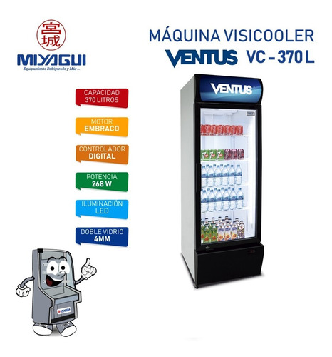 Visicooler Vc-370l De 370 Litros Nuevo Vitrina Vertical