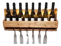 Comprar Cantinera De Madera Sólida Para Colgar Copas Botellas Vinos