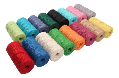6 Cordón De Yute Resistente Para Creaciones 6 Piezas