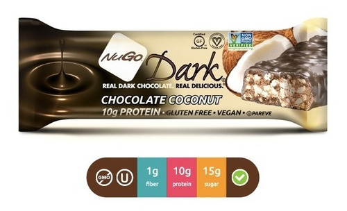 Nugo Dark Barritas Coco Chocolate (pack Con 12)