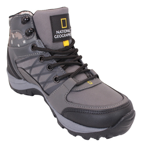 Bota National Geographic Hombre Resistente Negro/mate