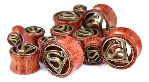 Nuevo Expansor De Orejas De Palisandro Macizo Más Vendido