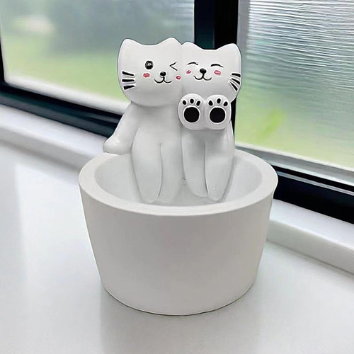 Portavelas De Gato, Portavelas De Gatito De Dibujos Animados
