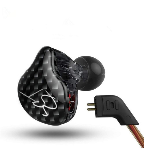 Imagen 1 de 3 de Auriculares In Ear Kz Zst Pro Monitoreo Dual Driver + Cuotas