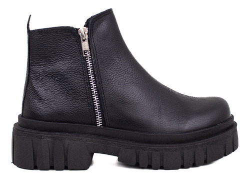 Zapatos Botas Mujer Cuero Invierno Plataforma Heben 