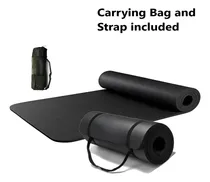 Comprar Yoga Mat Nbr 8mm Colchoneta Pilates Con Bolso Negro