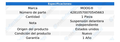 Cople Direccion Moog Chevrolet P10 Van 68 Al 70