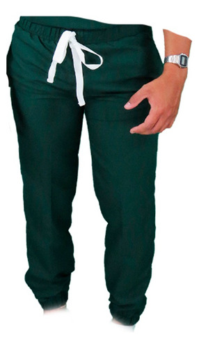 Pantalon De Caballero Tipo Jogger Antifluidos Color Verde
