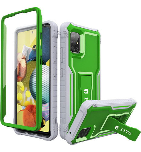 Funda Para Galaxy A51 + Protector Green