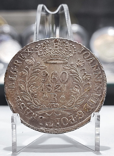 Moeda Prata .896 Patacão 960 Reis 1821 R Variante Ce 2a 27g