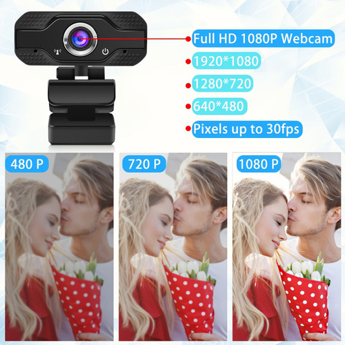 // Cámara De Seguridad Wifi 1080p Usb 2mp Webcam