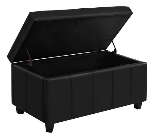 Banco Otomano De Almacenamiento 91 Cm Tapicería Pu Damara