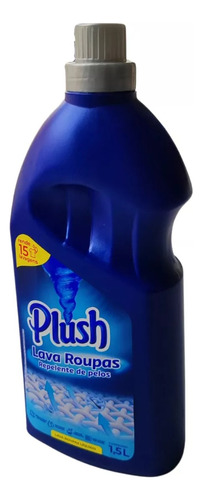 Lava Roupas Perfumado Repelente De Pelos Líquido Plush 1,5l