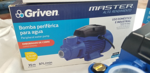 Bomba De Agua 1/2hp Marca Griven 100% Cobre Voltaje 110