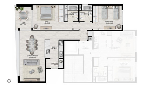Imagen 4 de 4 de Venta Departamento 2 Dormitorios Sobre Bv. Galvez