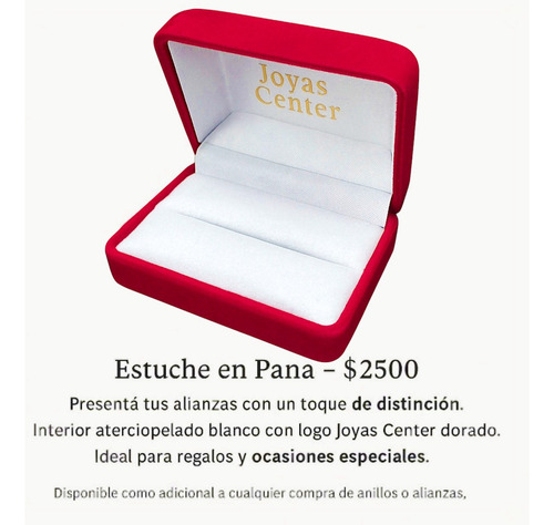 Alianzas De Plata Y Oro 18k M3d3 Rose Con Cintillo Rojo 8 Al 33