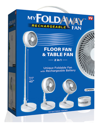 Ventilador Recargable My Foldaway | Ventilador Compacto Ultr