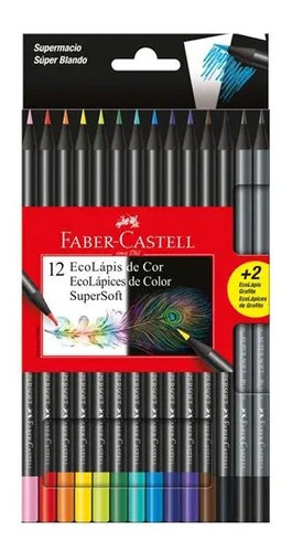 Creyones Faber Castell Eco Supersoft X 12 Colores