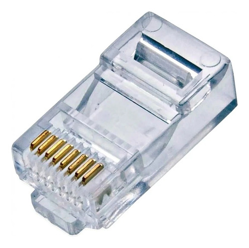 Ficha Plug Rj45 Cat6 100 Unidades