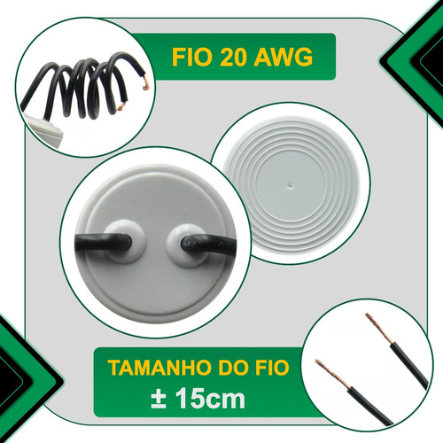 Capacitor Permanente 12uf 250v 2 Fios Cbb60 Motor Eletrico