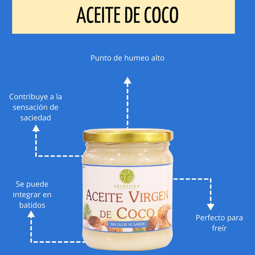 Aceite Virgen De Coco Sin Sabor Selvática 473 Ml