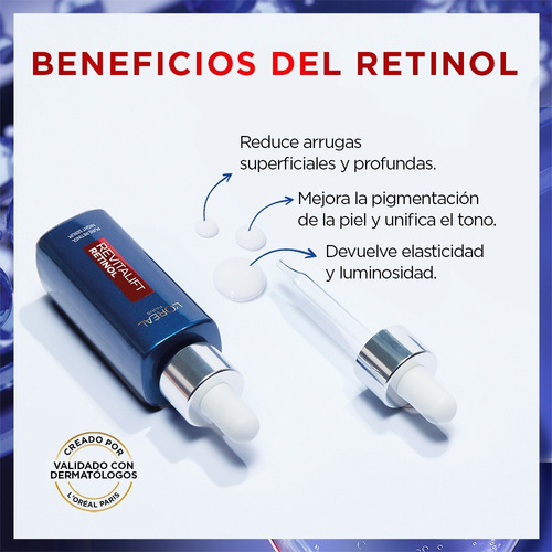 Sérum L'oréal Paris Revitalift Retinol X 30ml Momento de aplicación Noche Tipo de piel Todo tipo de piel