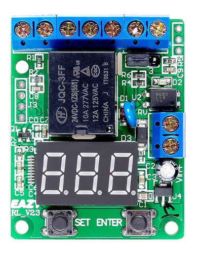 Modulo Control Carga Y Descarga Dc 12v Relay Timer Bateria