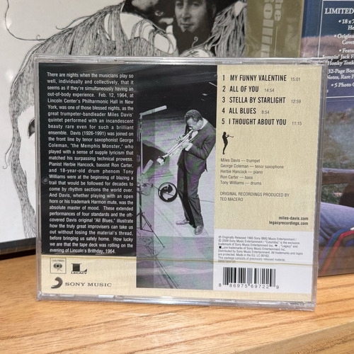 Cd Miles Davis In Concert My Funny Valentine Eu Import. Remasterizado