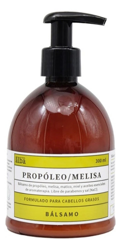 Bálsamo Propóleo Melisa Delalba 300ml. Pelo Graso Y/o Caspa.