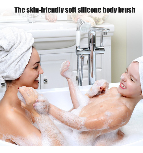 Cepillo De Baño Ducha De Silicona Exfoliante Cuerpo Masaje