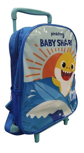 Mochila Infantil Con Carro / Rueditas Baby Shark Original 