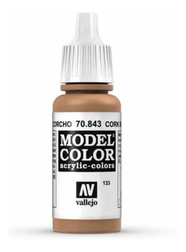 Acrilico Vallejo Model Color Marrón Corcho 70843  La Plata